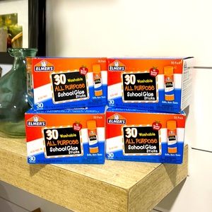 LOT of 4 - 30 count Elmer’s Glue Sticks